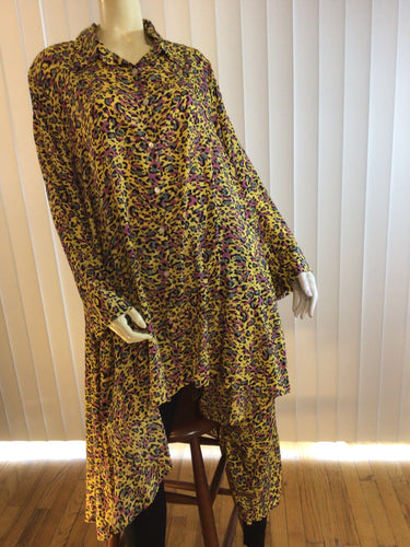 High Low Leopard Print Dress