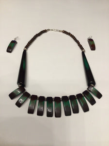 Spike Design Necklace & Earring Set