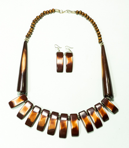 Spike Design Necklace & Earring Set