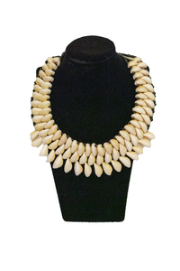 Cowrie Shell Necklace Three Tier Choker